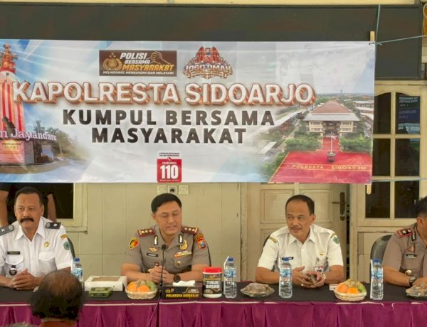 Kapolresta Sidoarjo Gelar Silaturahmi Kamtibmas, Perkuat Sinergi dan Semangat Polisi Bersama Masyarakat