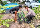 Polsek-Sedati-Tinjau-Lahan-P2B-di-Desa-Pabean,-Dorong-Ketahanan-Pangan-Lewat-Budidaya-Lele-dan-Tanaman-Buah