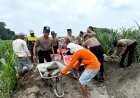 Siswa-Diktukba-SPN-Polda-Jatim-Beri-Manfaat-Nyata,-Bantu-Pembangunan-Akses-Jalan-Petani-di-Kediri