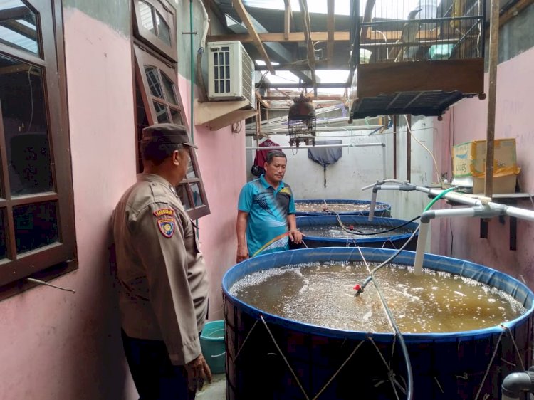 Bhabinkamtibmas Turun Langsung Optimalisasi Ketahanan Pangan Polresta Sidoarjo