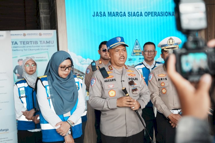Kakorlantas Pantau Kondisi Lalin Tol Trans Jawa di Masa Long Weekend