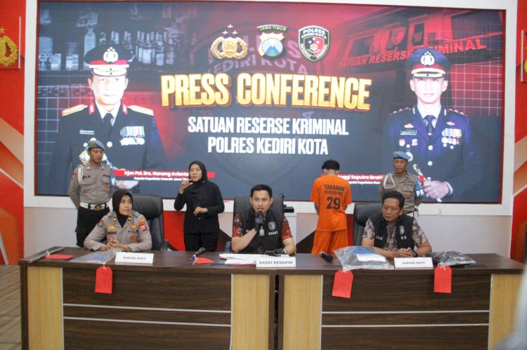 Polres Kediri Kota Amankan Lima Tersangka Pengeroyokan