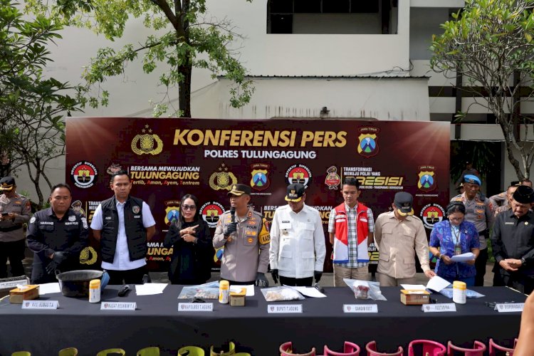 Polres Tulungagung Ungkap Kasus Penyuntikan LPG 3 Kg Dua Tersangka Diamankan